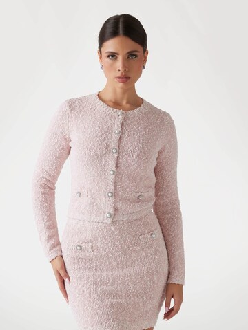 GUESS Strickjacke in Pink: Vorderseite
