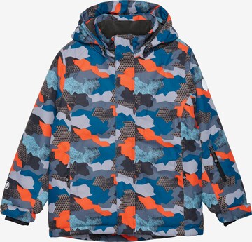 COLOR KIDS Athletic Jacket 'Coski Aop' in Blue: front