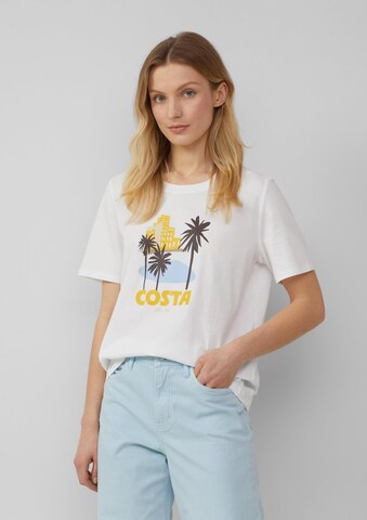 T-shirt s.Oliver en blanc : devant