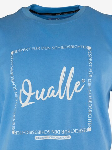 Qualle Shirt 'Gameplay Respekt' in Blue
