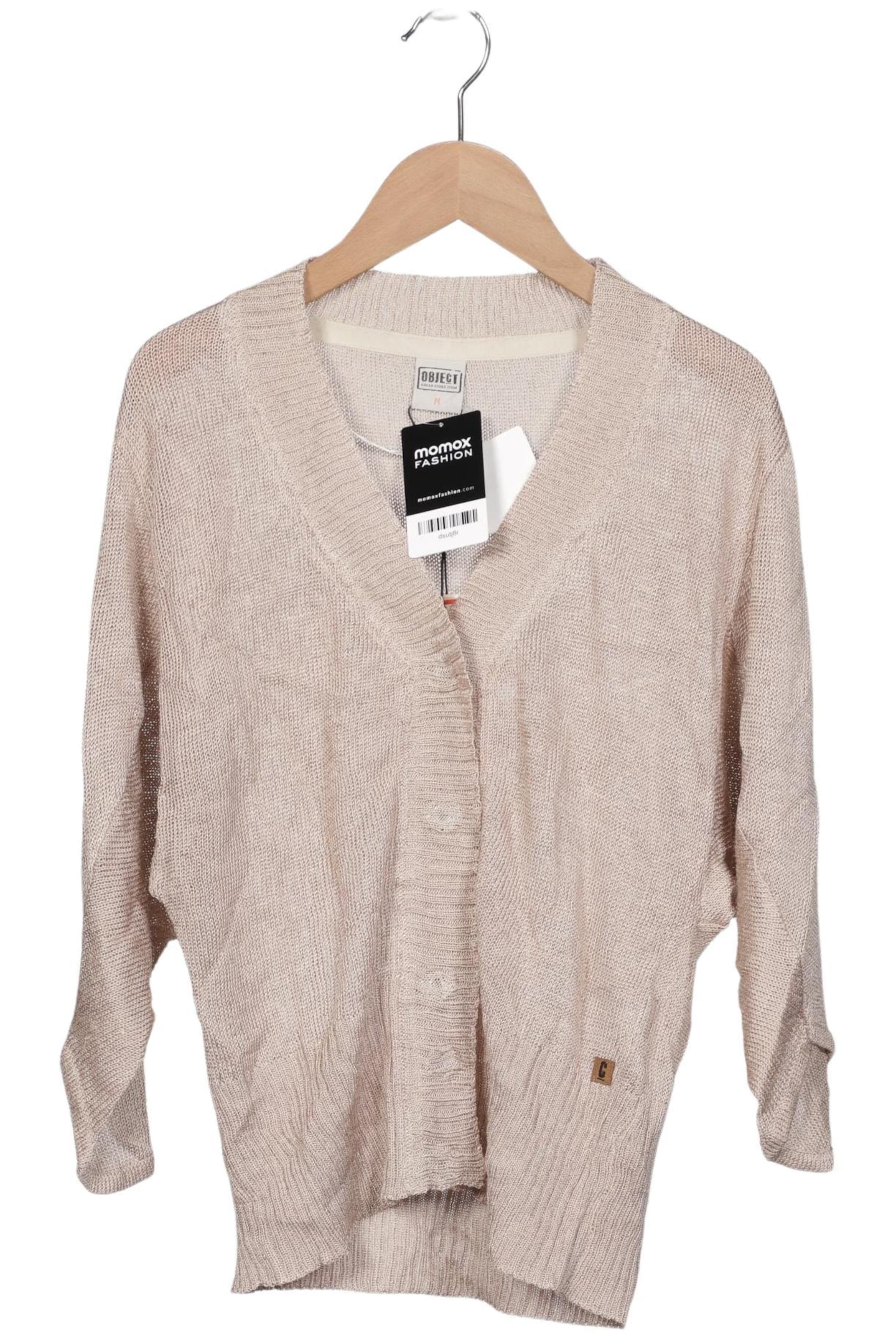 OBJECT Strickjacke M in Beige: Vorderseite