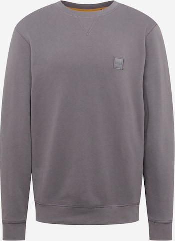 BOSS Orange Sweatshirt 'Westart' in Grijs: voorkant