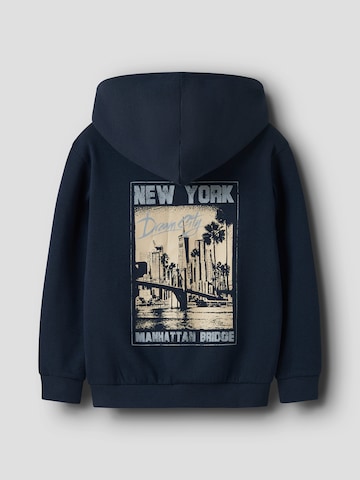 NAME IT Zip-Up Hoodie 'NKMVOLTINUS' in Blue