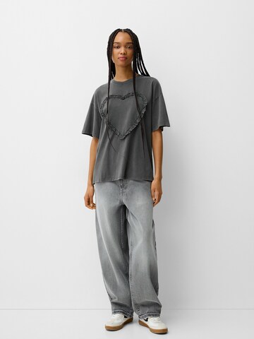 T-shirt Bershka en gris