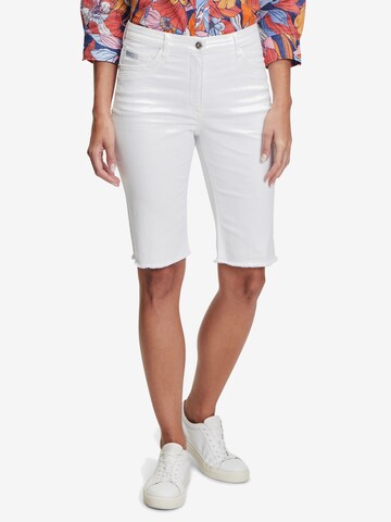 Betty Barclay Slimfit Jeans in Wit: voorkant