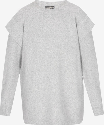 DreiMaster VintageŠiroki pulover 'Vintage' - siva boja: prednji dio