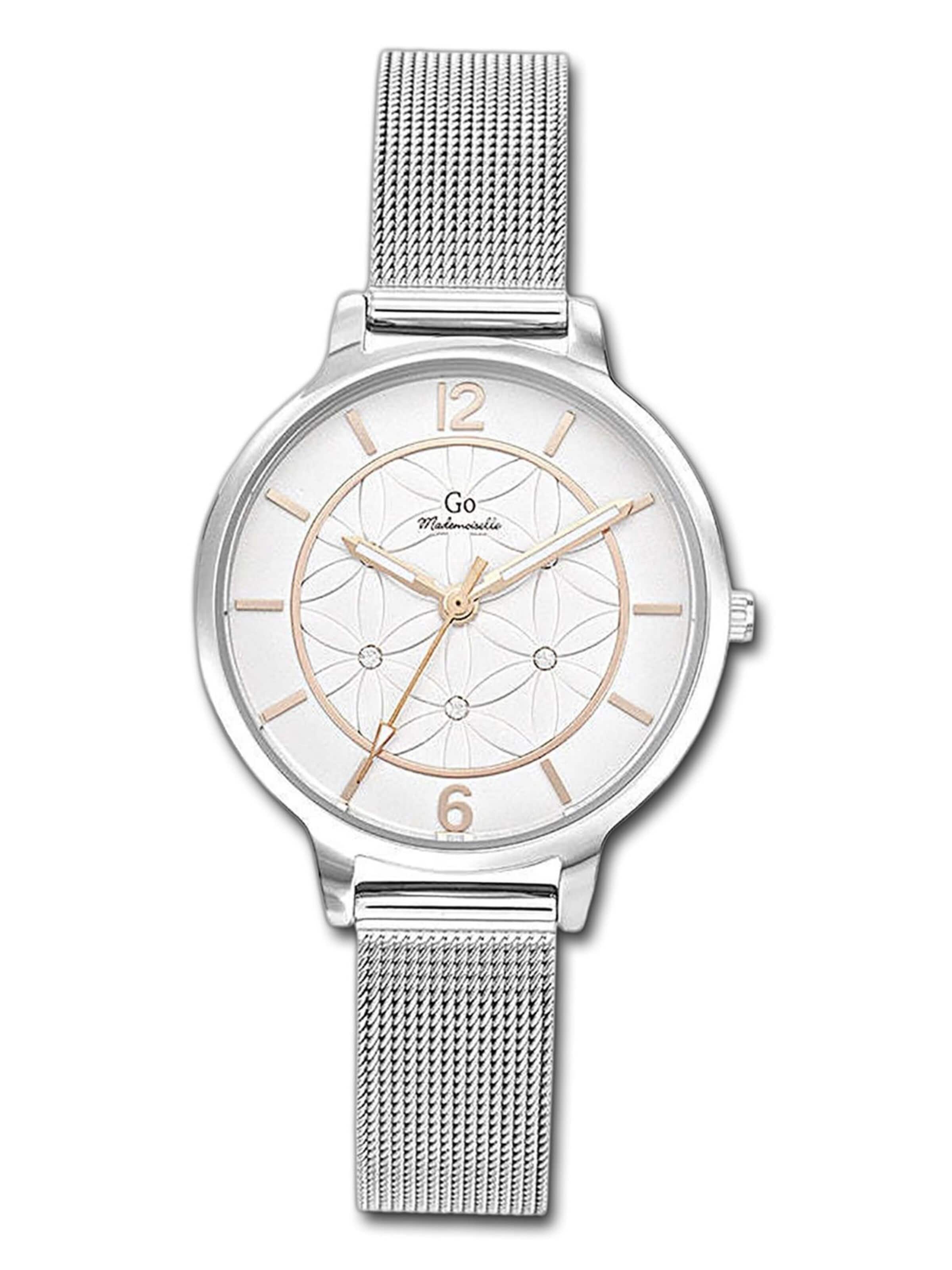 GO GirlOnly Analog Watch in Silver: front