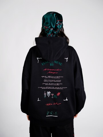 Alessandro Magno Sweatshirt 'CHRISTMAS' in Black