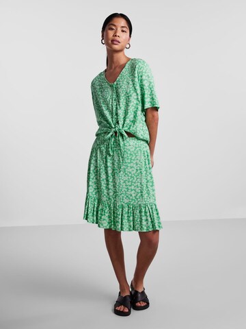 PIECES Blouse 'Nya' in Groen: voorkant