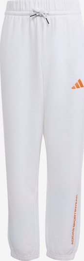 ADIDAS SPORTSWEAR Hose 'adidas Slogan Fleece' in 128 in rot / weiß, Produktansicht