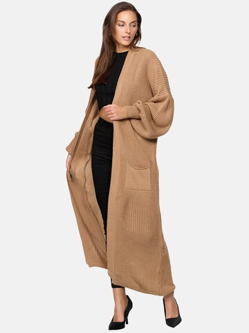 Elara Gebreide mantel in Beige