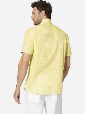BABISTA Regular fit Button Up Shirt 'Milanzetti' in Yellow