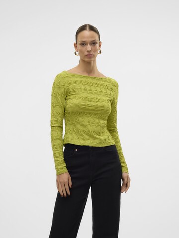 T-shirt SOMETHINGNEW en jaune : devant