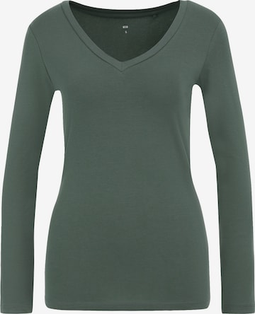 T-shirt WE Fashion en vert : devant