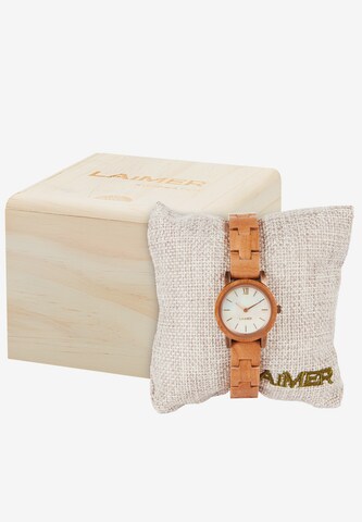 LAiMER Analog Watch 'Noemi' in Brown