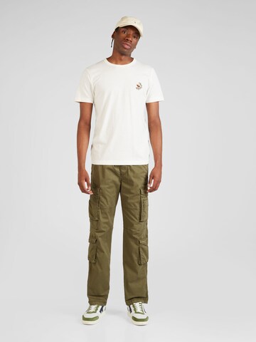 Regular Pantalon cargo HOLLISTER en vert