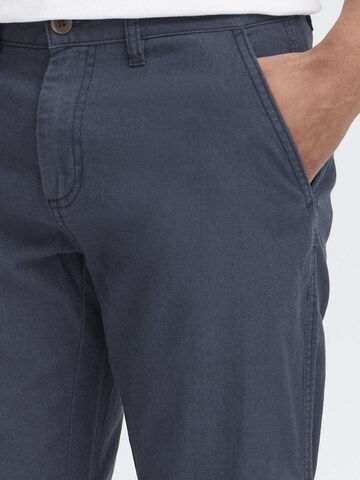 !Solid Regular Trousers 'Loran' in Blue
