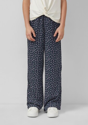 s.Oliver Wide leg Pants in Blue: front
