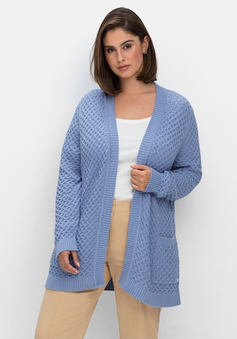 Cardigan SHEEGO en bleu : devant