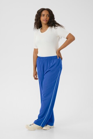 KAFFE CURVE Loose fit Trousers in Blue