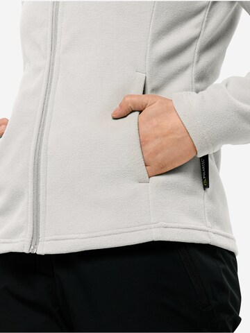 JACK WOLFSKIN Athletic fleece jacket 'TAUNUS' in White