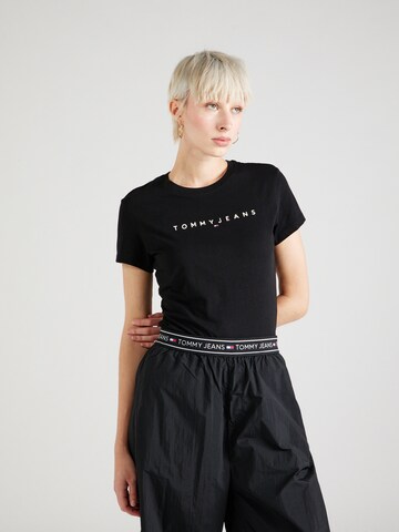 Tommy Jeans Koszulka w kolorze czarny: przód