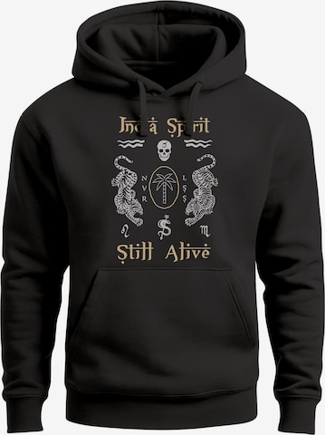 Neverless Sweatshirt 'india spirit' in Black: front