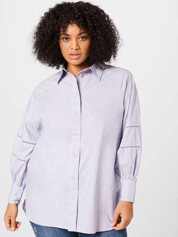ONLY Carmakoma Blouse 'Carmen' in Purple: front