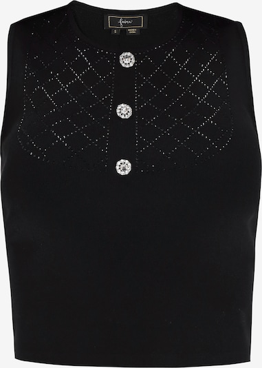 Megzta palaidinė be rankovių iš faina, spalva – juoda, Prekių apžvalga