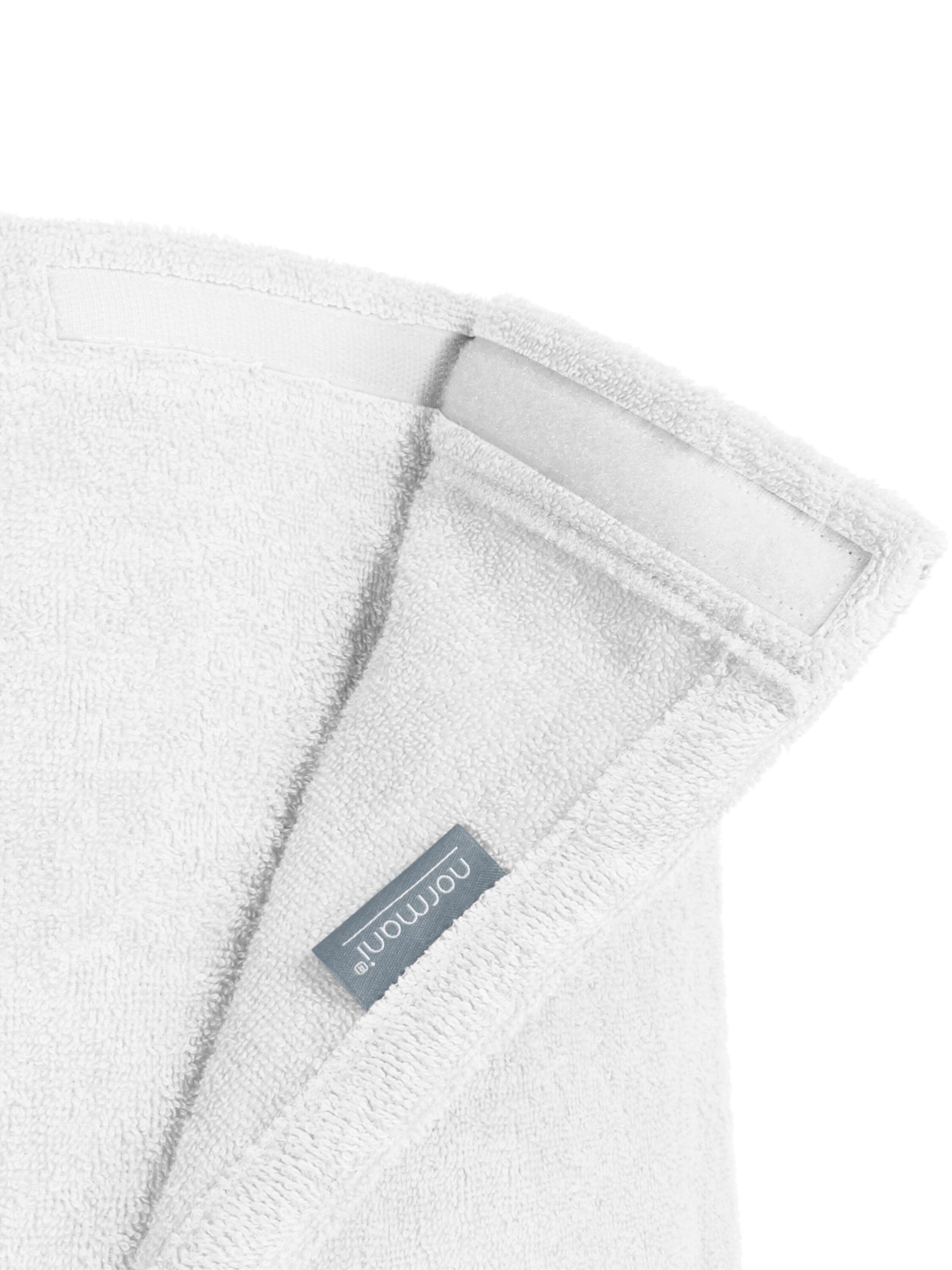 normani Short Bathrobe 'Mardin' in White