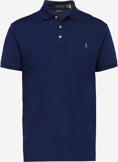 Tricou Polo Ralph Lauren pe albastru închis / maro caramel / roșu, Vizualizare produs