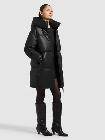 khujo Wintermantel 'Lorsa' in Schwarz