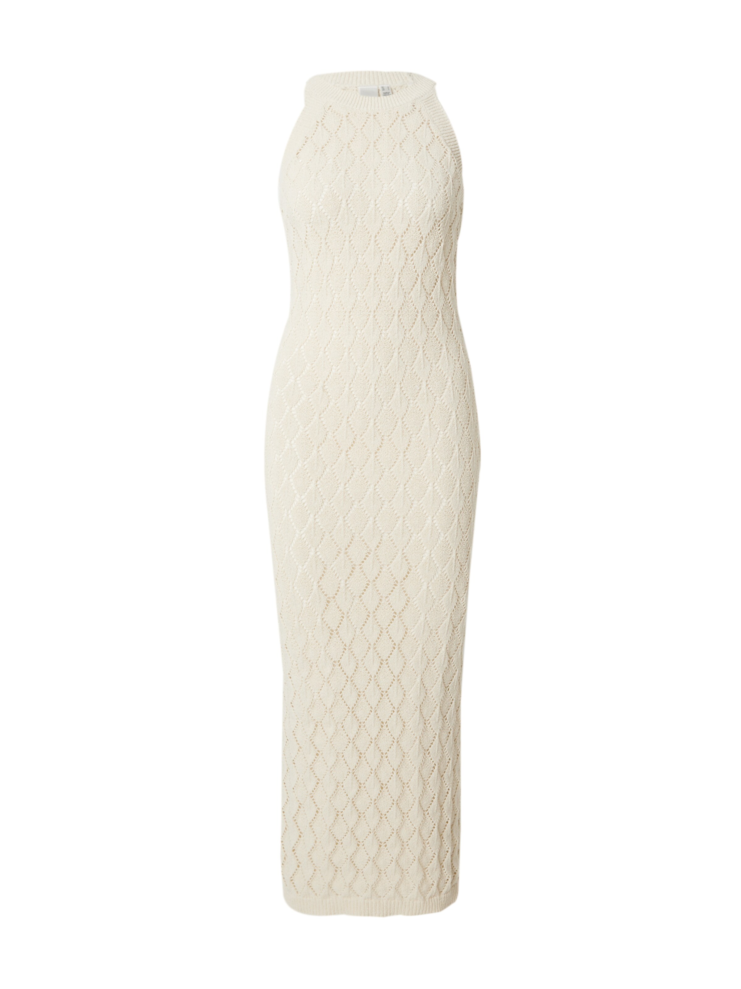 YAS Knitted dress in Beige: front