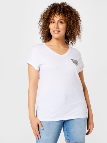 T-shirt Key Largo en blanc : devant