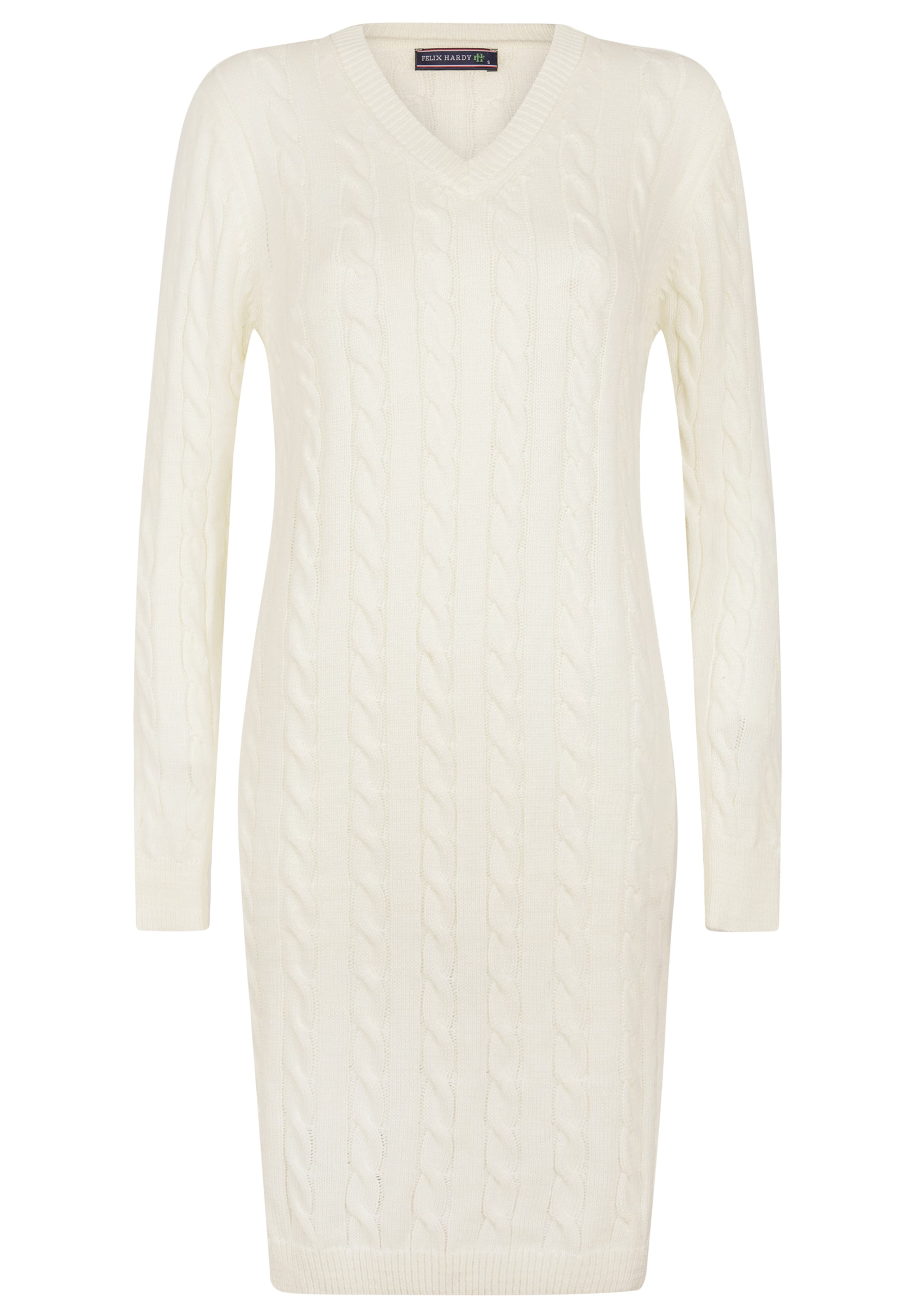 Robes en maille Felix Hardy en beige : devant