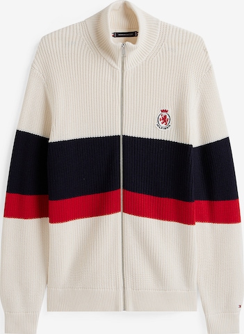 TOMMY HILFIGER Knit cardigan in White: front