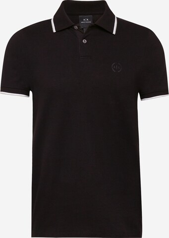 ARMANI EXCHANGE - Camiseta en negro: frente