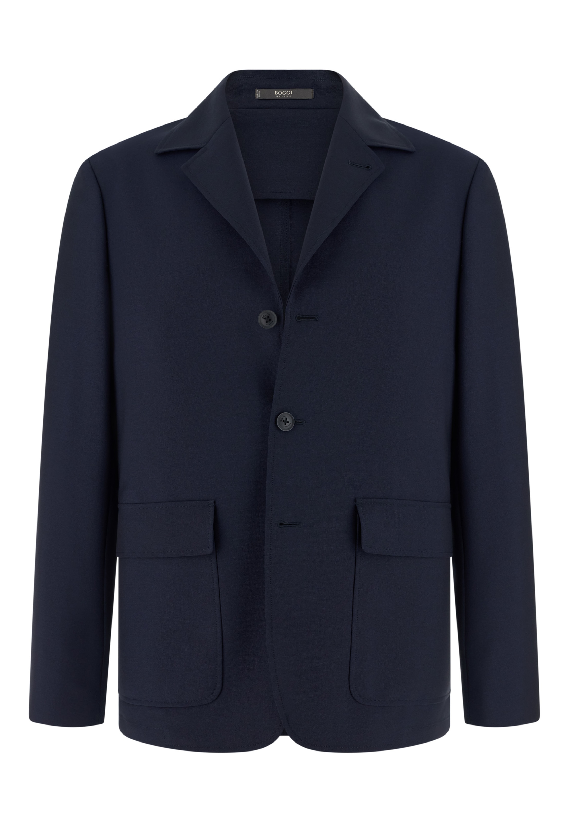 Boggi Milano Regular fit Business-colbert in Blauw: voorkant