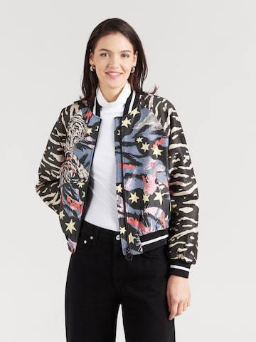 Marc Cain Демисезонная куртка в Черный: спереди