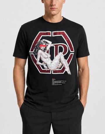 Philipp Plein Shirt 'Hexagon' in Zwart