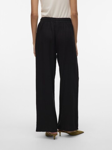 VERO MODA Широкий Штаны 'LINN' в Черный