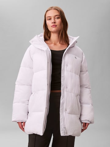 Calvin Klein Jeans Зимняя куртка в Лиловый: спереди