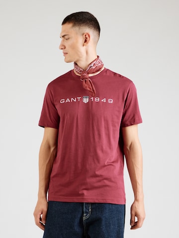 GANT - Camisa em vermelho: frente
