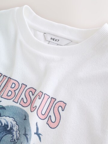 Next Shirts 'Towelling Wave' i hvid