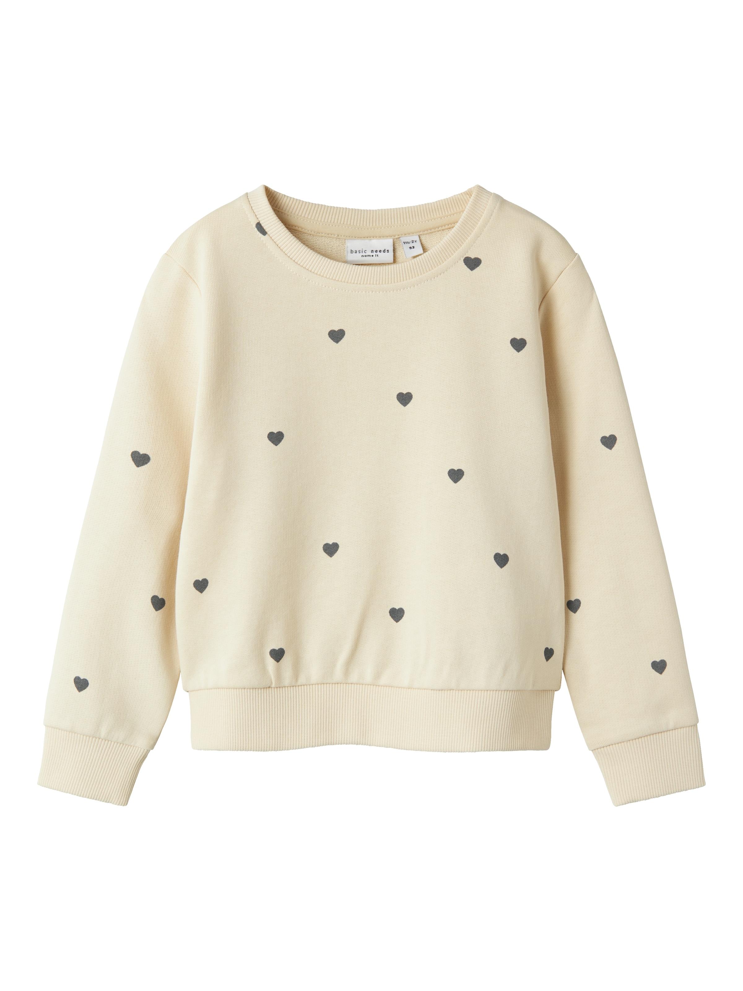 NAME IT Sweatshirt 'NMFValba' in Beige: front