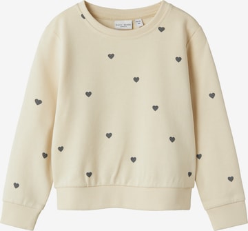 NAME ITSweater majica 'NMFValba' - bež boja: prednji dio