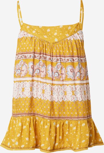 Superdry Trägertop 'Ameera' in hellbraun / gelb / weiß, Produktansicht