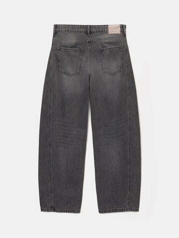 Wide Leg Jean Pull&Bear en gris