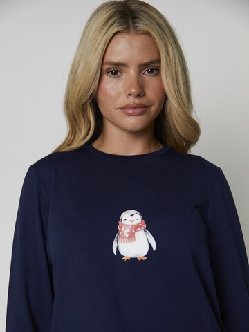Loungeable Pyjama 'Penguin' in Grau