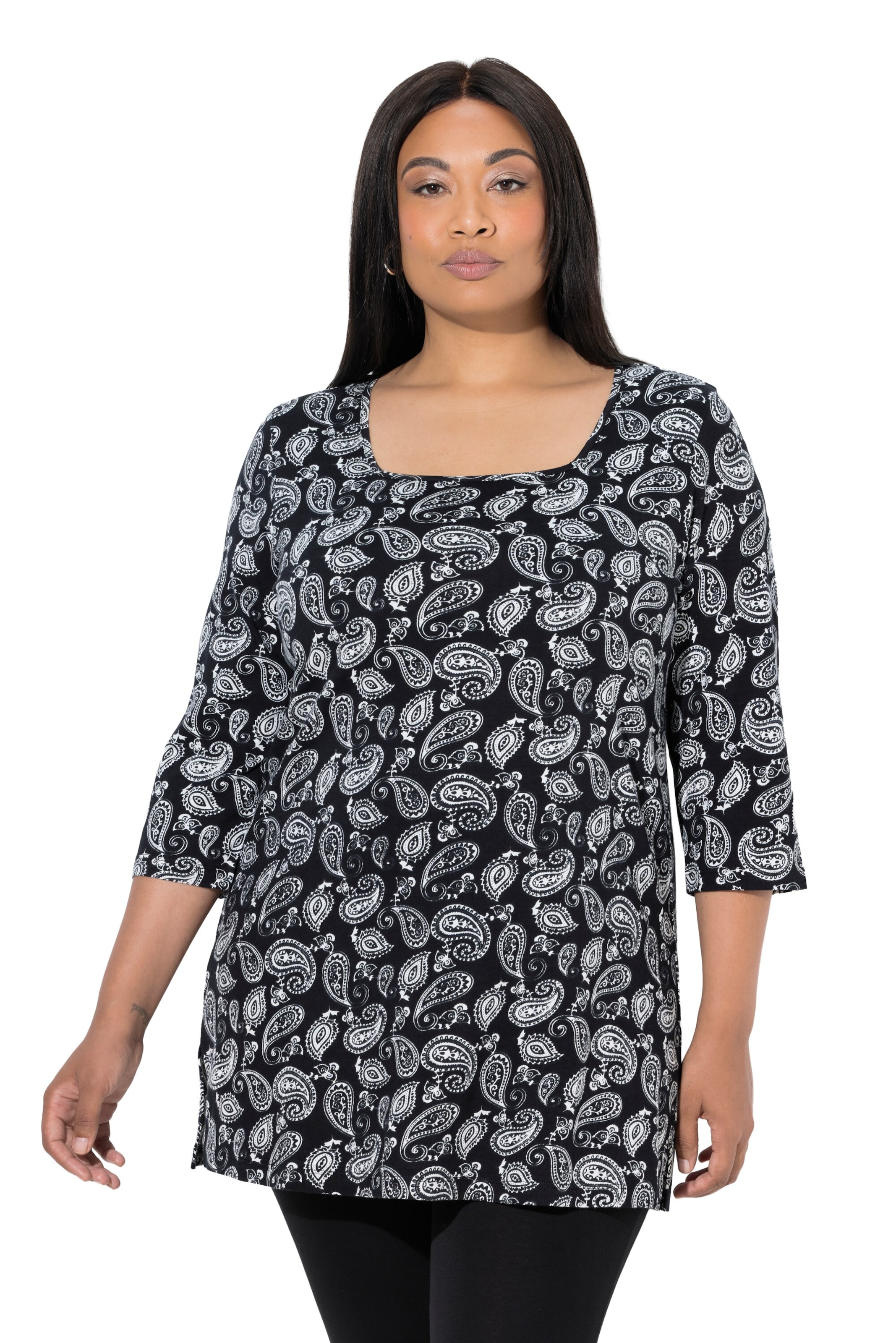 Ulla Popken Shirt in Black: front